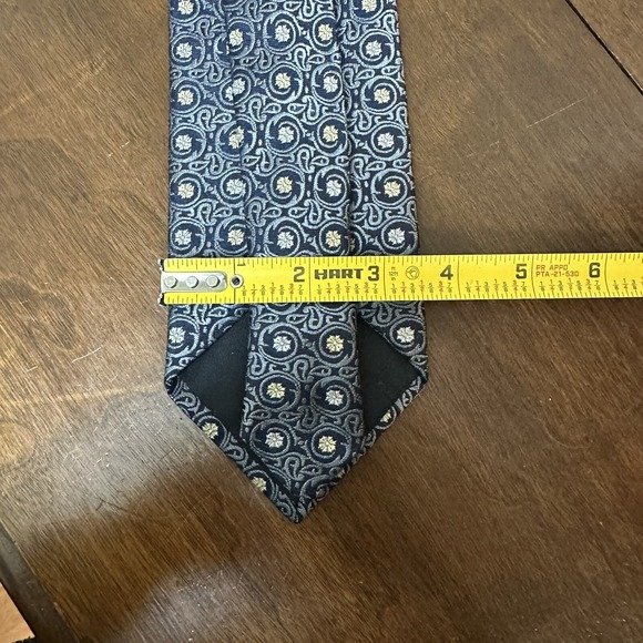 Altea Milano Silk Black Gray Reto Print Men's Tie Hand Made in Italy - Picture 8 of 8